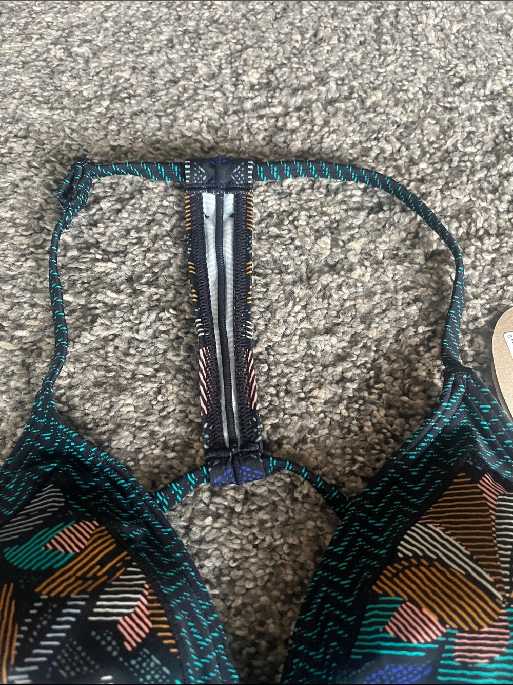 Prana Black Horchata Aleka Swim Top, NWT size Small - Picture 4 of 7